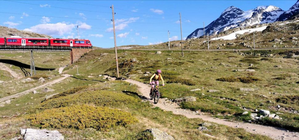 Biketour 2020: Ospizio Bernina  vlakem nahoru, na kole dol
